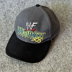Wrestle Mania X8 Hat Cap Grey Toronto WWF WWE Wrestling Vintage Hulk Rock 2002